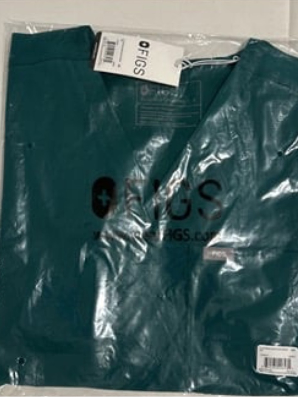 Figs Scrub Top, Hunter Green, S